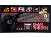 Iron Maiden Signed Guitar The Number of the Beast Custom Wood Frame with COA