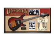 Led Zeppelin Signed Guitar by the Original 4 Members in Framed Case COA