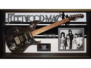 Fleetwood Mac Signed Guitar Rumours Themed in Wood Framed Case