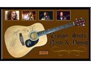 Crosby Stills Nash Young Signed Guitar in Custom Framed Case