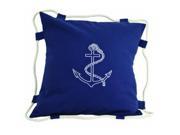 Navy Blue Anchor Pillow 15