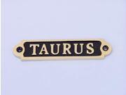 Solid Brass Black Taurus Sign 4