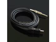 Guitar Bass 1 4 6.3mm Guitar to PC USB Connection Instrument Recording Cable 3M