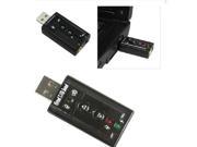 USB External 7.1 Channel 3D Virtual Audio Sound Card Adapter PC laptop