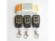 AC220V 1CH and1 button Remote Control 315 433MHz 3 Transmitter and 1 Receiver