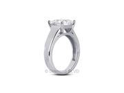 1.56CT I SI1 VG Princess Earth Mined Diamonds 14K 4 Prong Cathedral Engagement Ring 5.09gr