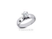 0.68CT H VS1 VG Round Earth Mined Diamonds 950 Platinum 6 Prong Cathedral Engagement Ring 9.89gr