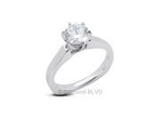 0.45CT J SI3 Ideal Round Earth Mined Diamonds 14K 6 Prong Classic Engagement Ring 5.28gr