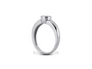 0.50CT I SI3 VG Round Earth Mined Diamonds 14K Bezel Classic Engagement Ring 4.42gr