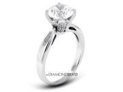 1.20 CT J SI2 VG Round Earth Mined Diamonds 14K 4 Prong Pave Cathedral Wedding Ring 3.7gr
