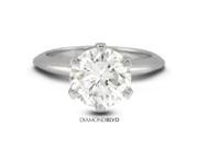 1.23CT F SI1 Ideal Round Earth Mined Diamonds Platinum 950 6 Prong Classic Engagement Ring 5.4gr