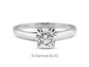 0.67CT I SI1 EX Round Earth Mined Diamonds Platinum 950 4 Prong Basket Engagement Ring 4.2gr