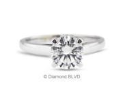 1.57CT G SI3 EX Round Earth Mined Diamonds 14K 4 Prong Basket Engagement Ring 3.8gr