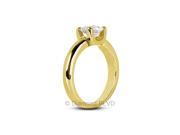 0.64CT J VS2 Ideal Round Earth Mined Diamonds 14K 4 Prong Classic Engagement Ring 5.66gr