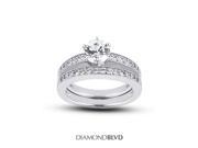 1.03 CT I SI3 VG Round Earth Mined Diamonds 14K Pave Vintage Matching Engagement Rings 9.46gr