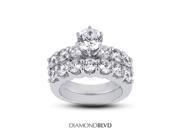 2.04 CT H SI1 VG Round Earth Mined Diamonds 14K Prongs Classic Matching Engagement Rings 6.24gr