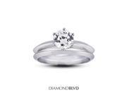1.10 CT H VS1 VG Round Earth Mined Diamond 14K 6 Prong Classic Matching Engagement Rings 6.14gram