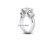 0.94 CTW I VS1 Ideal Round Earth Mined Diamonds 950 Platinum 4 Prong Wide Band 3 Stone Ring 8.0gr
