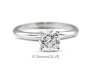 1.10CT D VS2 Ideal Round Earth Mined Diamonds 14K 4 Prong Classic Engagement Ring 2.6gr