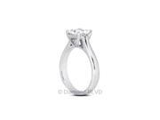 0.56CT I SI3 Ideal Princess Earth Mined Diamonds 14K 4 Prong Cathedral Engagement Ring 3.99gr