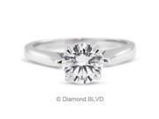 1.77CT D I1 VG Round Earth Mined Diamonds 14K 4 Prong Cathedral Engagement Ring 4.4gr