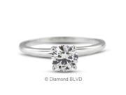 0.59CT D SI2 EX Round Earth Mined Diamonds Platinum 950 4 Prong Classic Engagement Ring 3.6gr