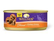Wellness Cat Entree Sliced Chicken 24 5.5oz