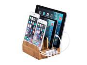 Compact Cell Phone Tablet eReader Kindle Charging Station with Set of Cable Ties Set of 4 Short 9 Lightning to USB Cables. Multiple Finishes Available E