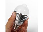 5pcs 7W E27 Infrared Sensing LED Light Bulb SMD5730 White Light Energy Saving