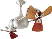 Matthews Fan Company Duplo Dinamico Brushed Nickel Wood DD BN WD