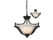 Z Lite Lagoon 3 Light Pendant Matte Black 703SFC MB