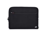 Kroo Black Neoprene Sleeve with Pocket for 15 Apple MacBook Pro Notebook Laptop