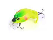 Yellow and Green Diving Hard Plastic Frog Lure Freshwater Fishing Crankbaits