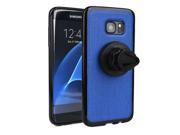 KroO 360 Rotating Magnetic Mount Case with Car AC Vent for Samsung Galaxy S7 Edge Blue