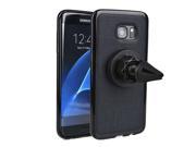 KroO 360 Rotating Magnetic Mount Case with Car AC Vent for Samsung Galaxy S7 Edge Black