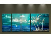 Metal Wall Art Modern Seascape Contemporary HUGE Handmade Wall Decor Island View