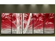 Metal Wall Art Abstract Modern Huge Landscape Sculpture Handmade Bamboo Trees