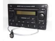 Honda 98 02 Accord Radio AM FM 6 CD Cassette w Aux Input 39100 S84 A300 1TA1