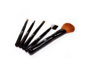 Caramel Dream 5 Pieces Travel Makeup Brush Set From Royal Care Cosmetics