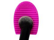 Cleaning Makeup Washing Brush Silica Glove Scrubber Board Cosmetic Clean Tools Fuchsia
