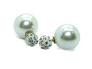 Fashionable design indian round crystal fancy stud earring
