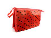 Multi functional Pencil pen Case Bag Pouch Cosmetic Makeup Bag red