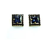 Bridal Earrings Fashion Jewelry CZ Royal blue Earrings for Women Sapphire