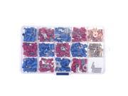 Insulated Electrical Wire Connector Assorted Crimp Terminals Set Kit 300pcs 15 types