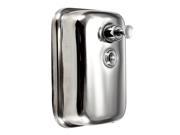 Bathroom Kitchen Stainless Steel Wall Mounted Lotion Pump Soap Shampoo Dispenser 500ml