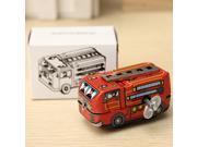 Retro 80 s Classic Firefighter Fire Engine Truck Clockwork Wind Up Tin Toys