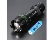 Hot New UltraFire CREE Q5 LED 3 Mode 400 Lumen Waterproof Zoomable Flashlight Torch Lamp Light Battery For Hunting Cycling Climbing Camping And Other Outdoor