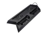 3 USB Ports Controller Charging Charger Vertical Dock Stand Cooling Fan Disperse Heat For SONY PlayStation PS4 console