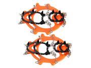 12 Teeth Ice Boots Shoe Crampons Spike Cleats Gripper Climbing Outdoor Gear Pair