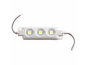 1pcs Pure White 5050 SMD 3 LED Module Injection Molding Module Waterproof Light Lamp Strip